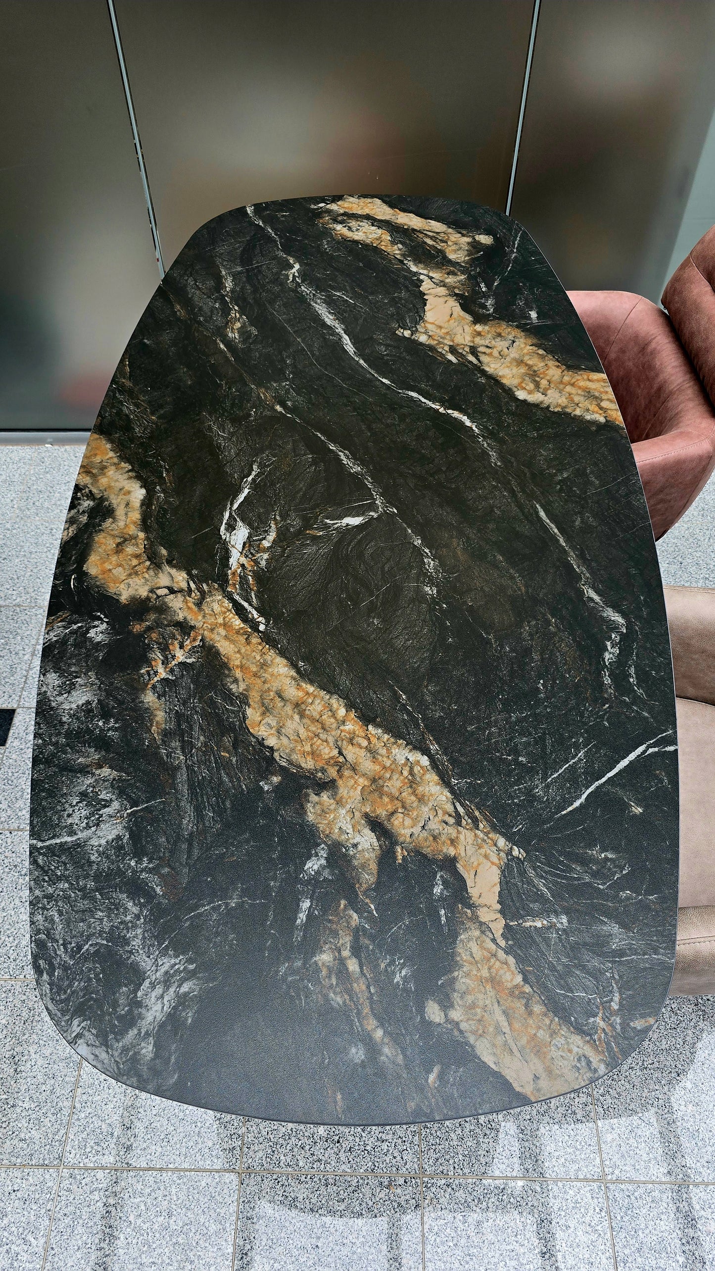 Esstisch MAMO 180cm - Keramik in Fossil Black