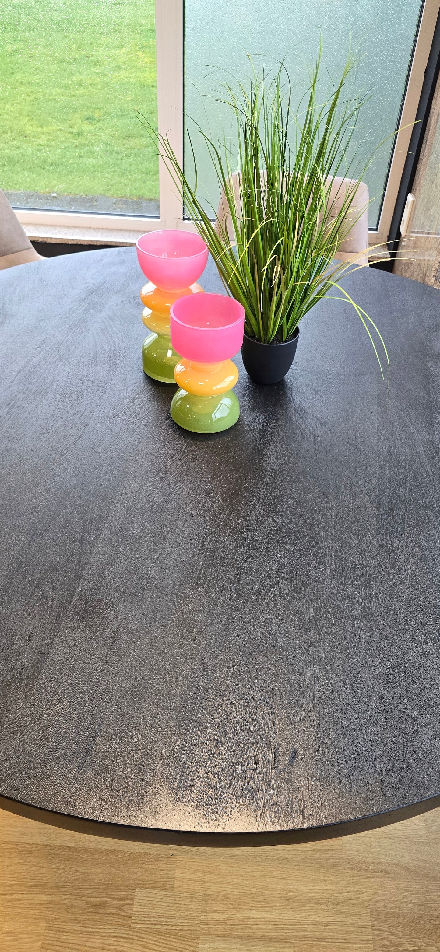 Esstisch BRÜSSEL Black - Rund & Massiv