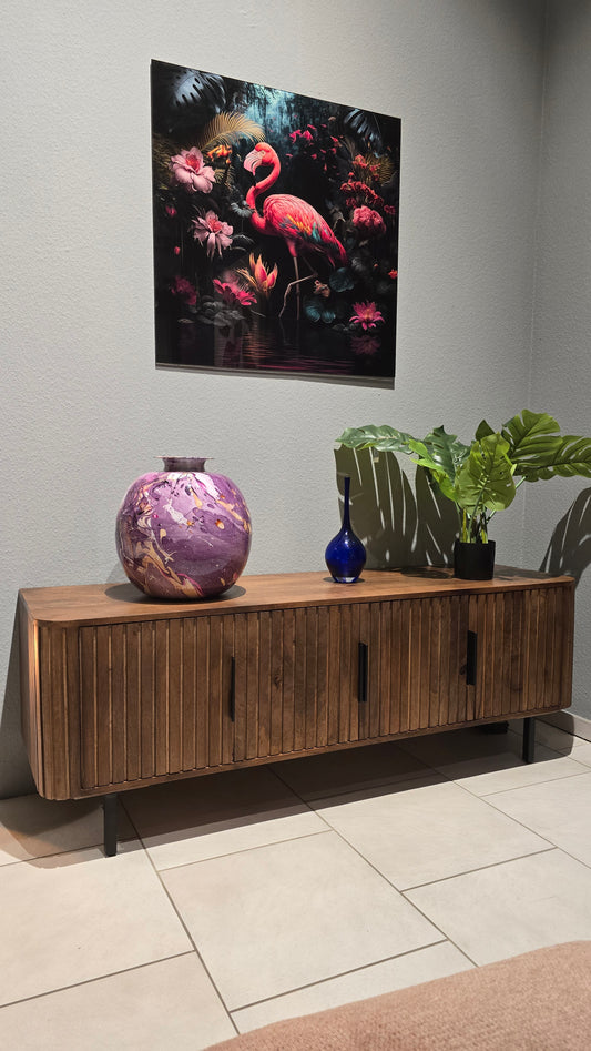 TV-Lowboard "M" aus massiven Mango-Holz