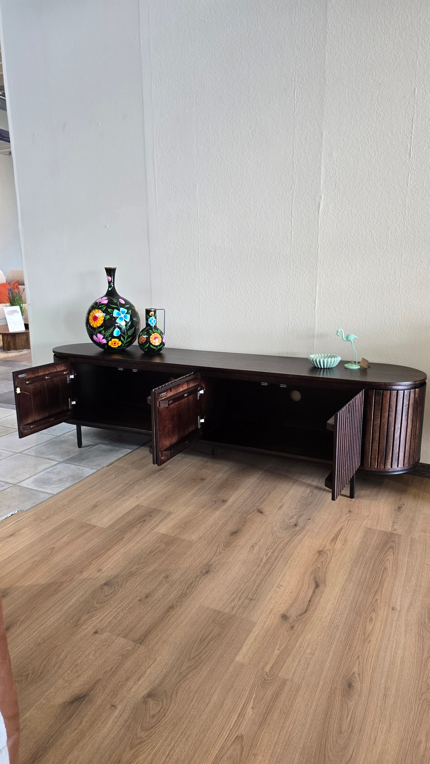 TV-Lowboard LV aus massivem Mango-Holz