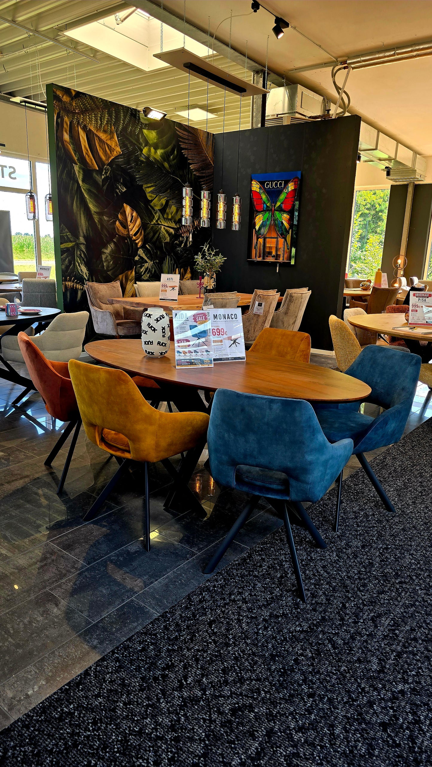SUMMER SALE - Stuhl AVELA 180-Grad drehbar - 6 Farben