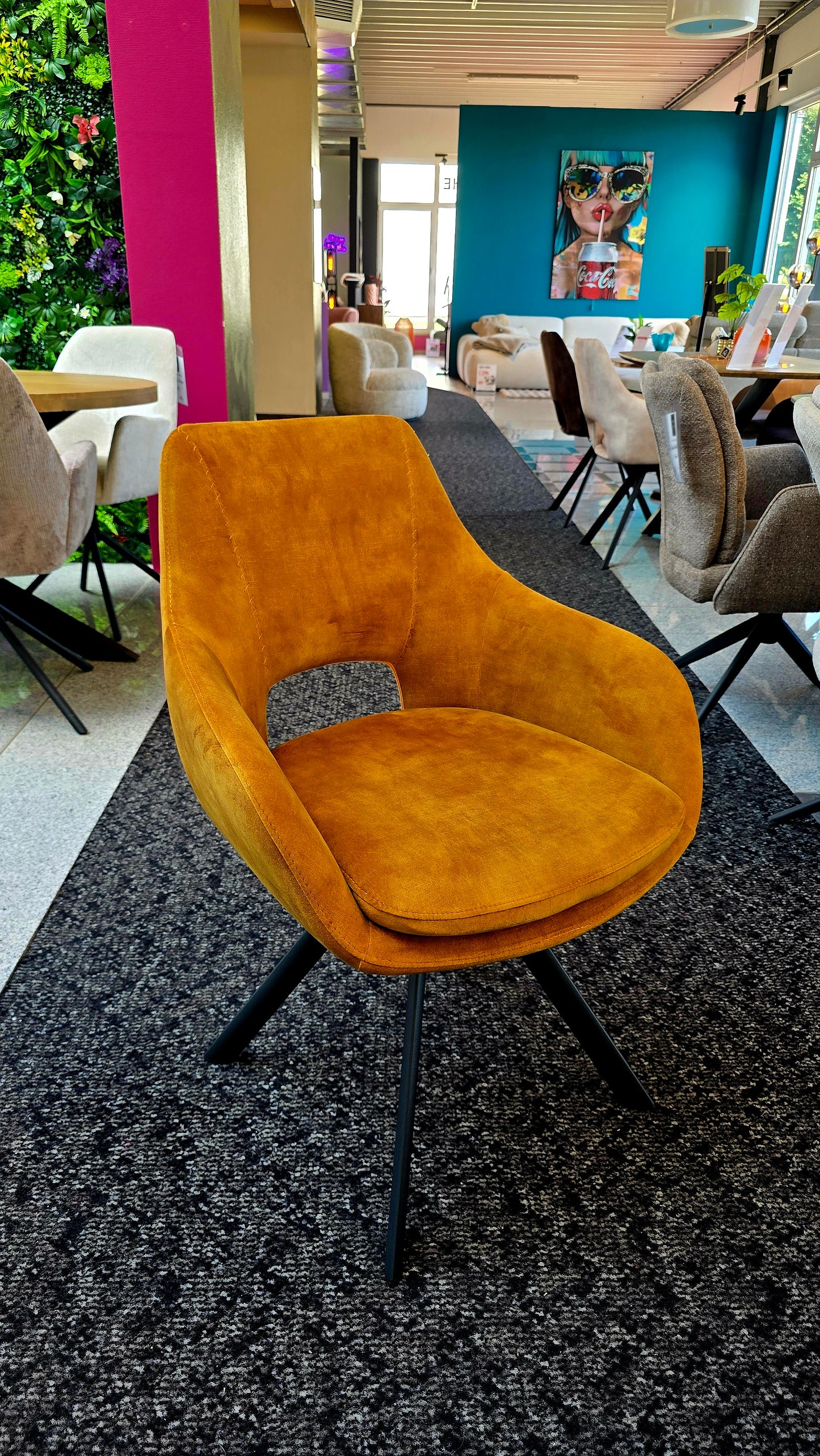 SUMMER SALE - Stuhl AVELA 180-Grad drehbar - 6 Farben