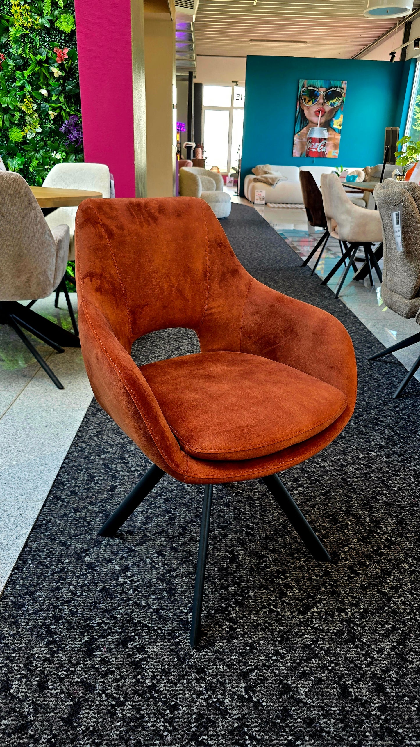 SUMMER SALE - Stuhl AVELA 180-Grad drehbar - 6 Farben