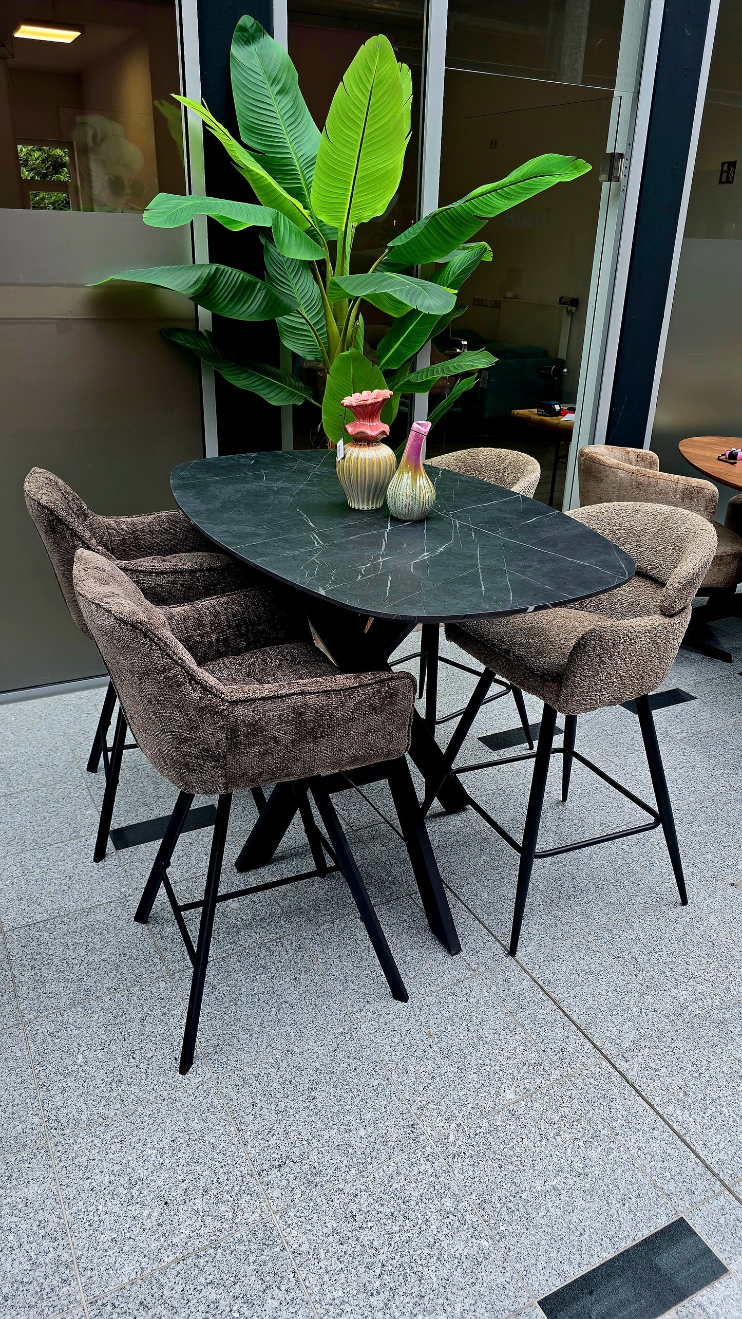 Bartisch Otto 140cm - 3D Melamin Graphit