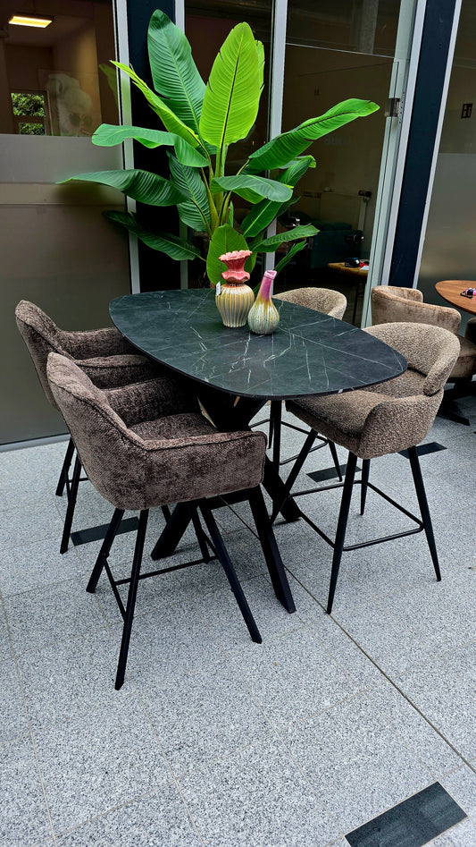 Bartisch Otto 140cm - 3D Melamin Graphit