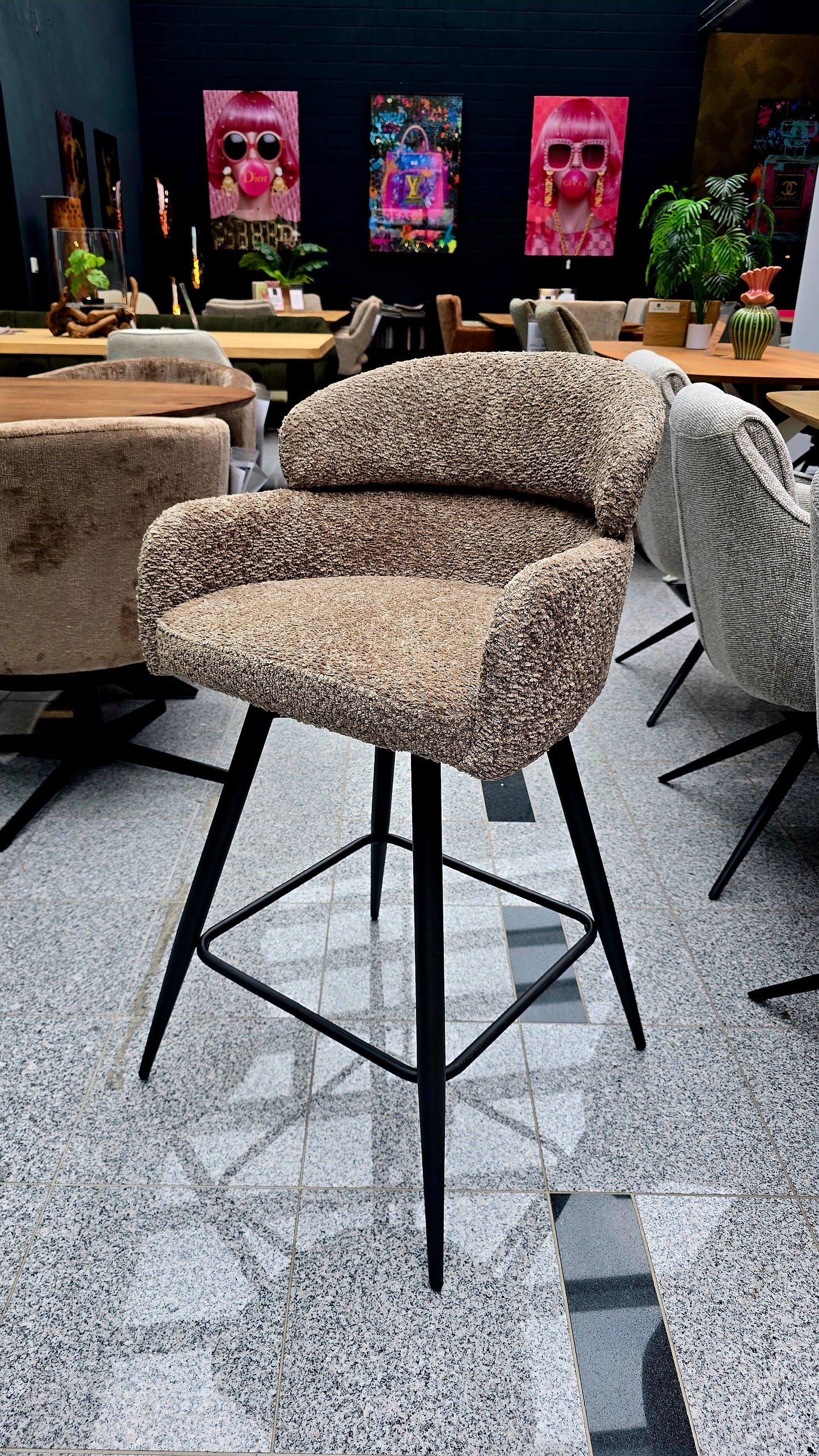 Barhocker CUBA 360-Grad drehbar