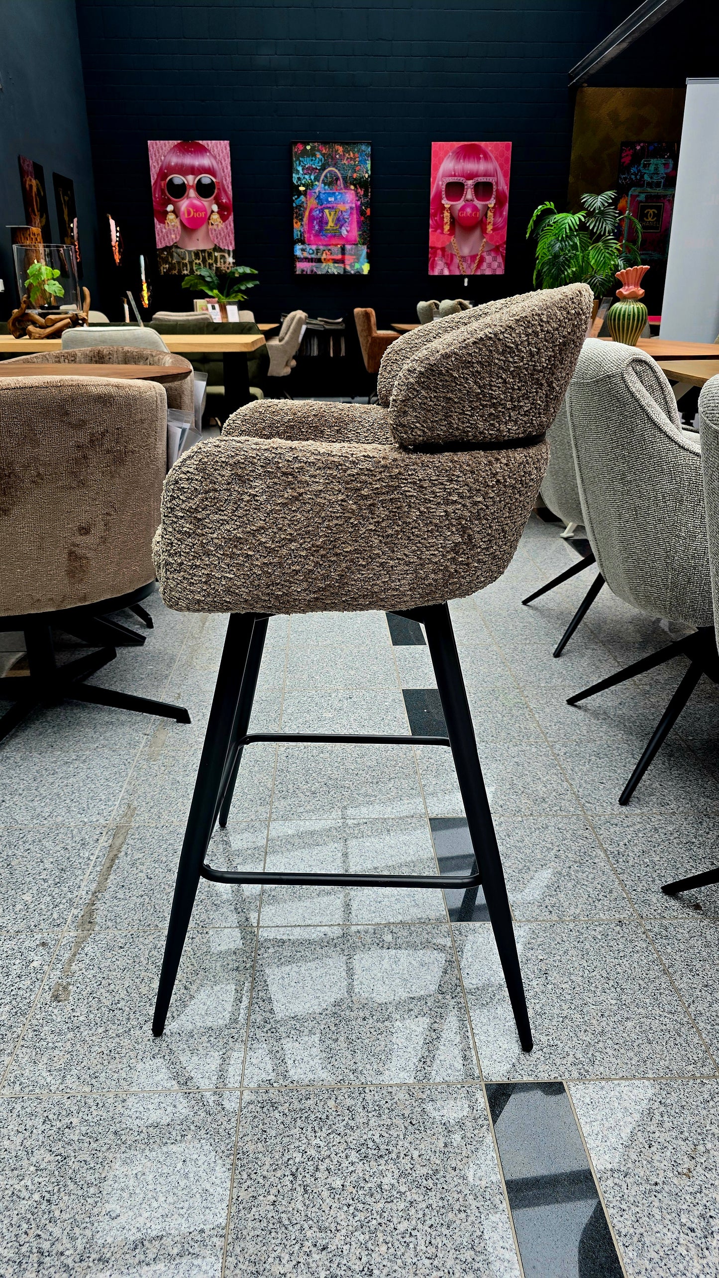 Barhocker CUBA 360-Grad drehbar