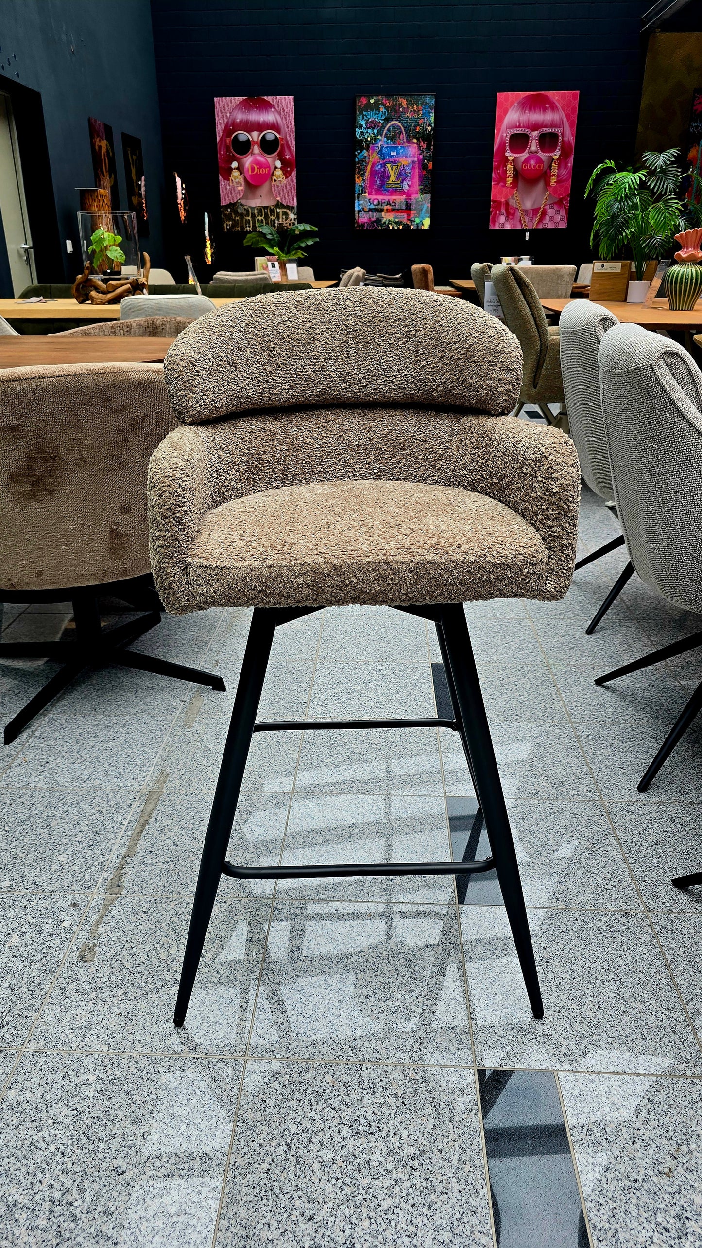 Barhocker CUBA 360-Grad drehbar