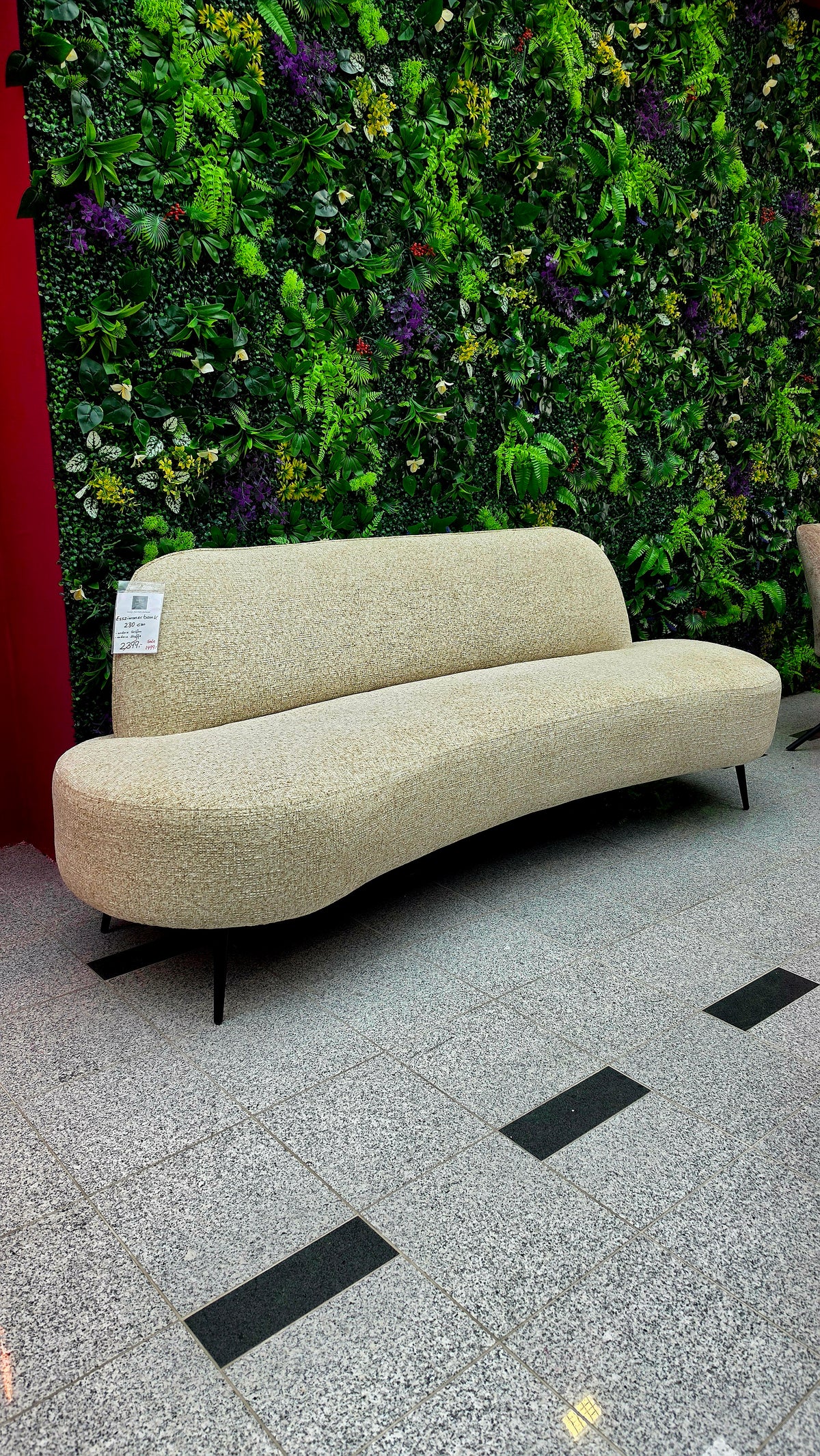 Esszimmerbank Curved 230cm - Komfort & Style vereint