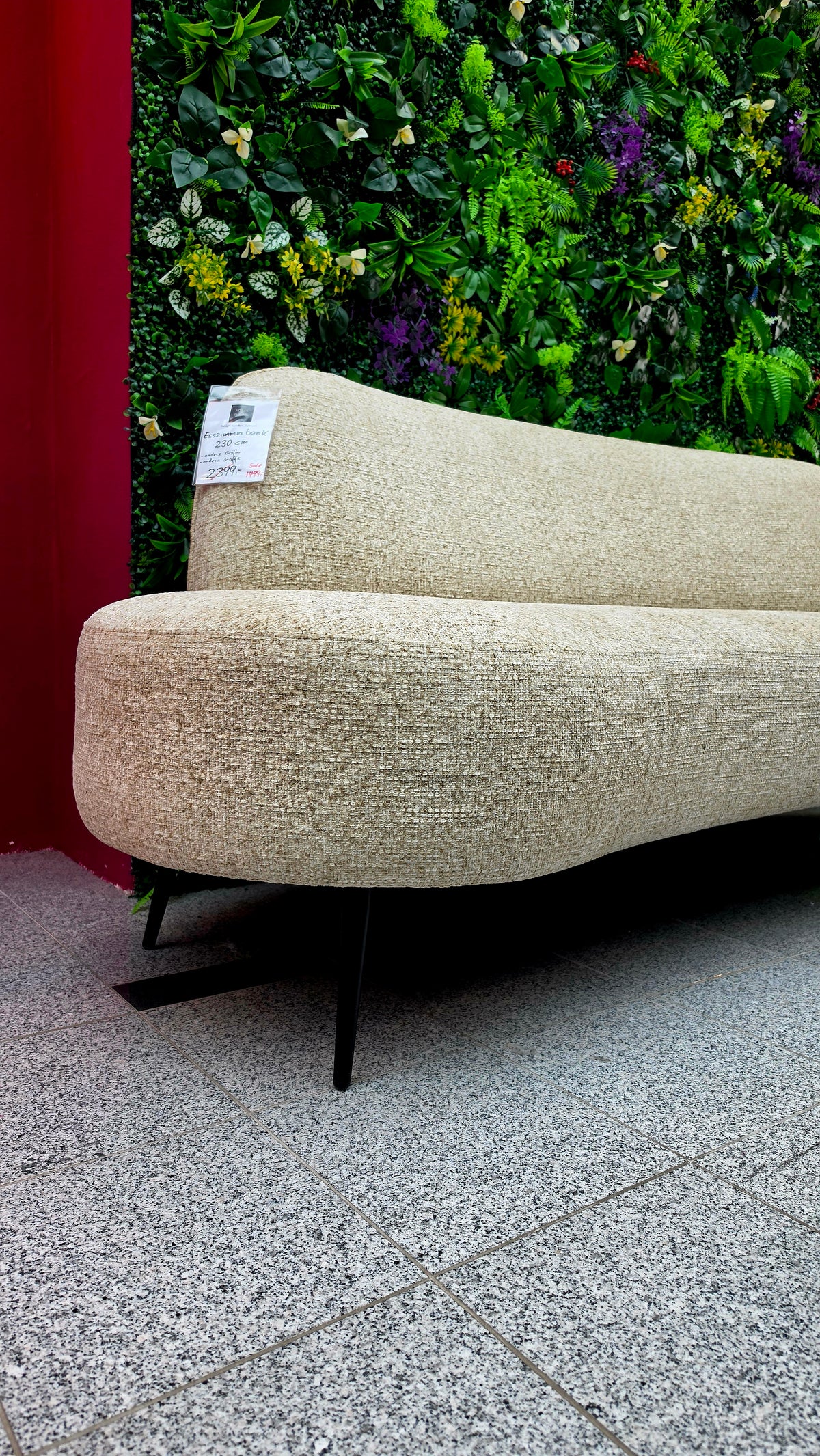 Esszimmerbank Curved 230cm - Komfort & Style vereint