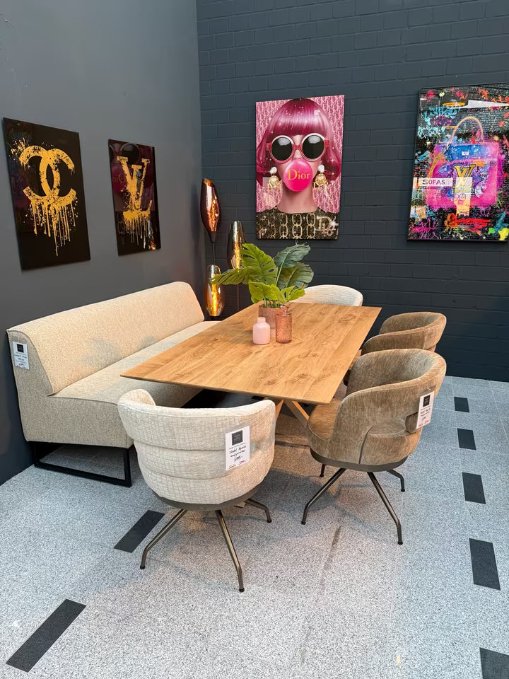 Design Esstisch aus massiver Eiche 200cm