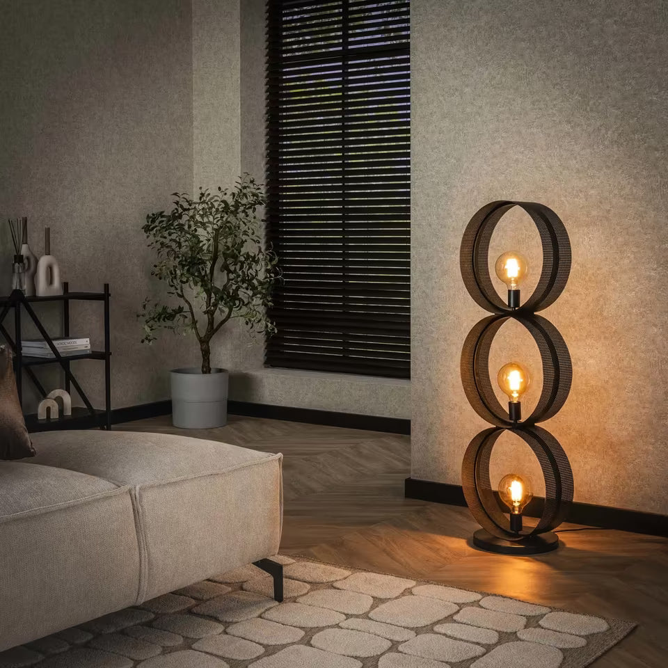 Stehlampe Ring inkl. Leuchtmittel Amber-Light