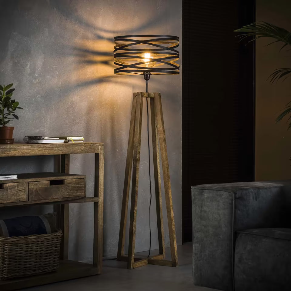Stehleuchte Wirbel inkl. Leuchtmittel Amber-Light