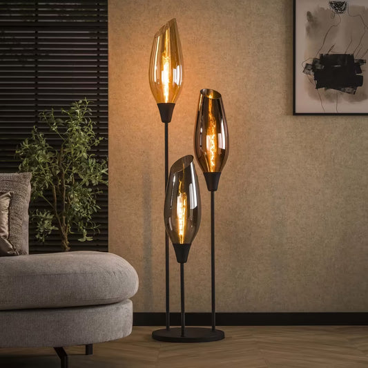 Stehleuchte Luma Trio inkl. Leuchtmittel Amber-Light