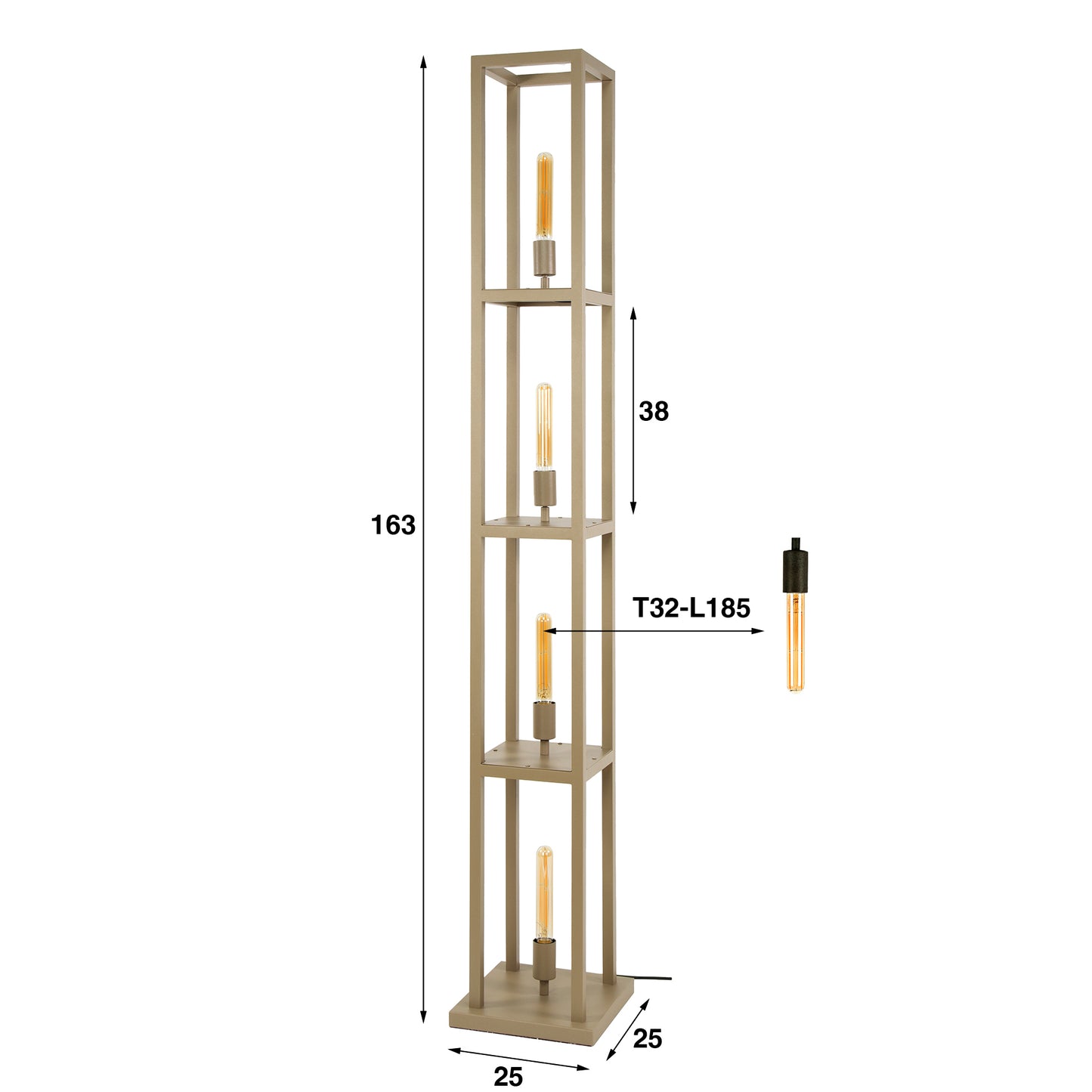 Stehleuchte LIV beige
