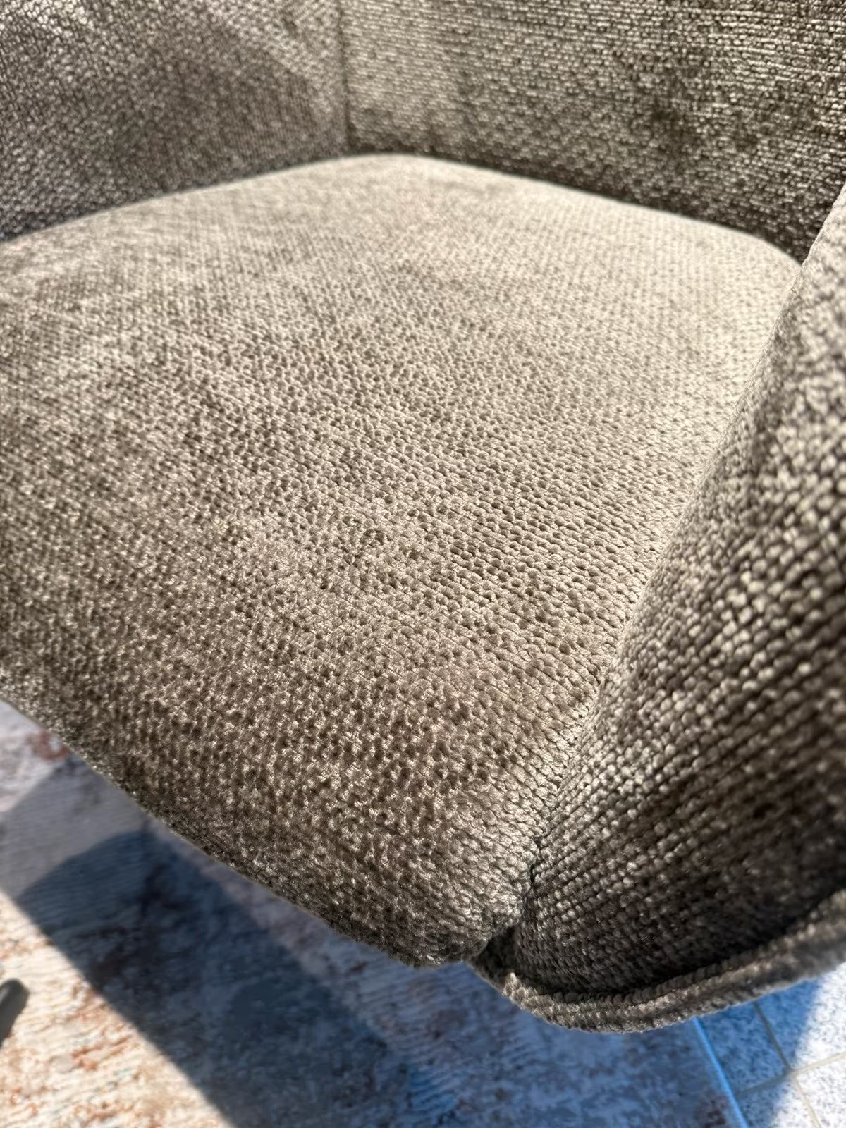Sessel inkl. Hocker - drehbar & Schaukel-Funktion