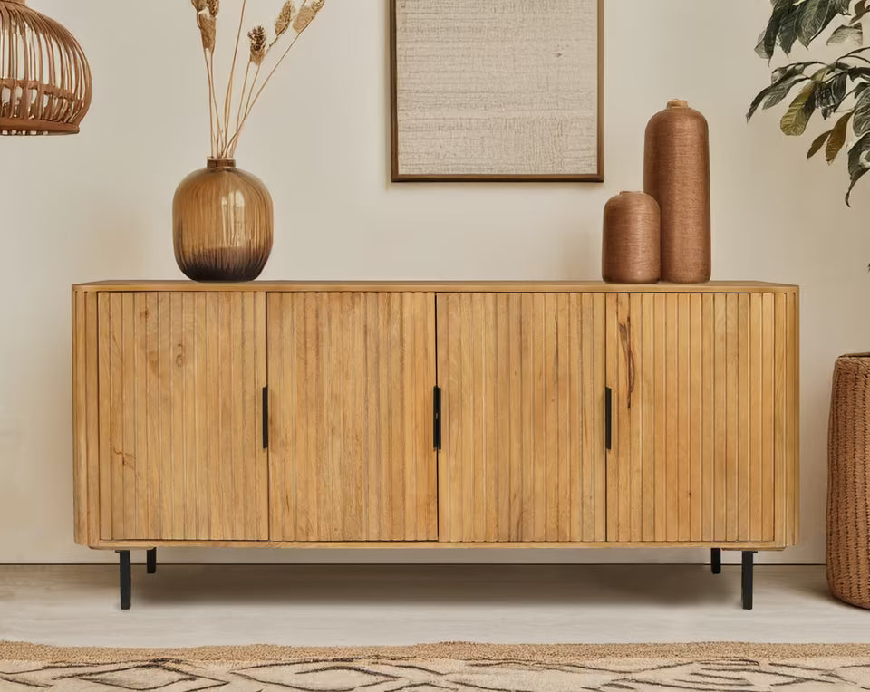 Design Sideboard "XL" Hell aus massivem Mangoholu