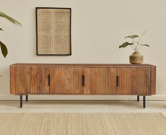 TV-Lowboard "XL" aus massivem Mangoholz